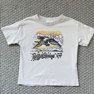 Cotton On Kids- Rolling Stones Graphic tee in cream- 3T